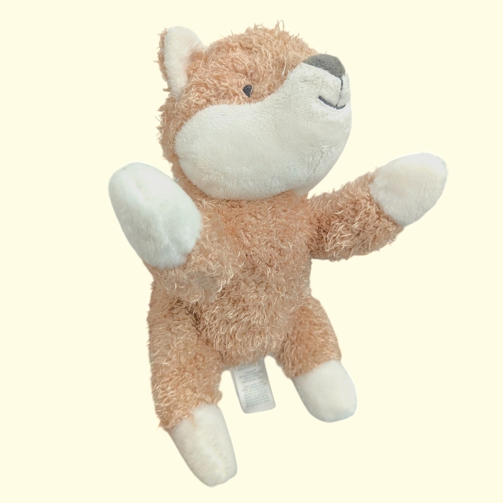 Carters Just One You Fox 10" Plush Stuffed Animal Lovey Toy Tan White 2022 Baby